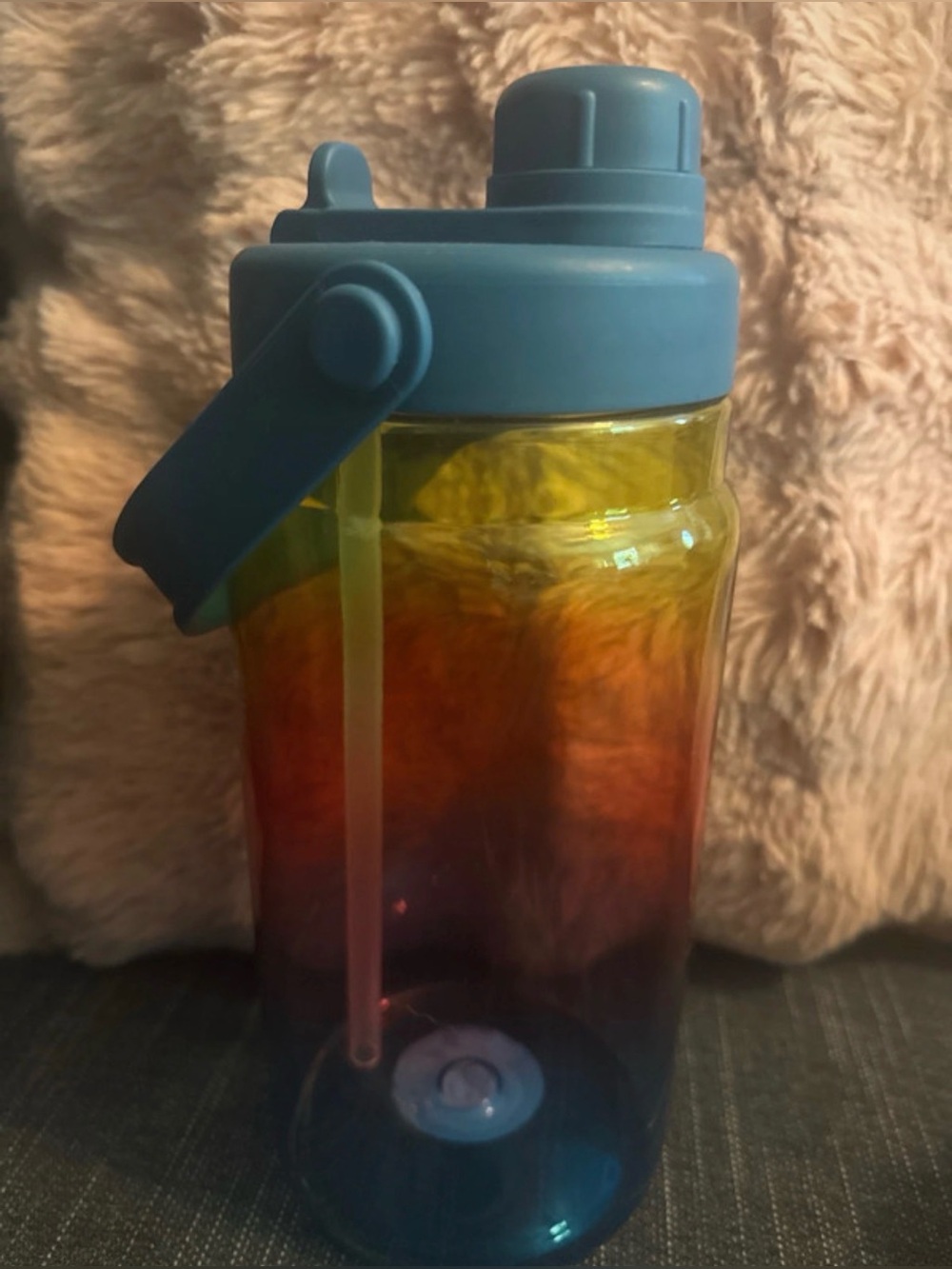 Blue Tritan Water Bottle 64oz